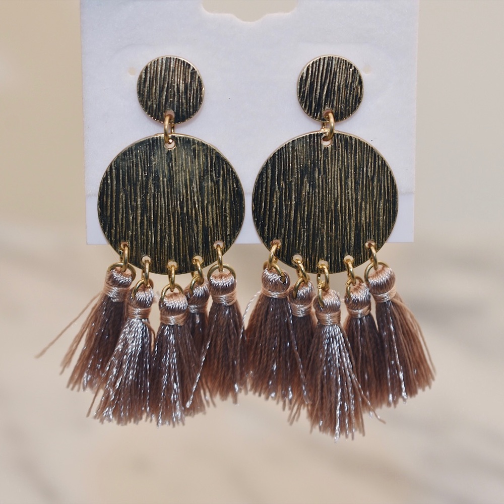 Gold Tassel earrings